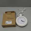 Weewooday Waterproof Bathroom Clock Small Digital White Shower Wall Clock with Easy Reading Face for Bathroom Pool Supplies(Lanyard)