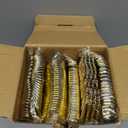 150PCS Gold Plastic Silverware, Heavy Duty Hammered Plastic Cutlery Set, Disposable Utensils - 50 Forks, 50 Spoons and 50 Knifes for Party, Wedding and Events