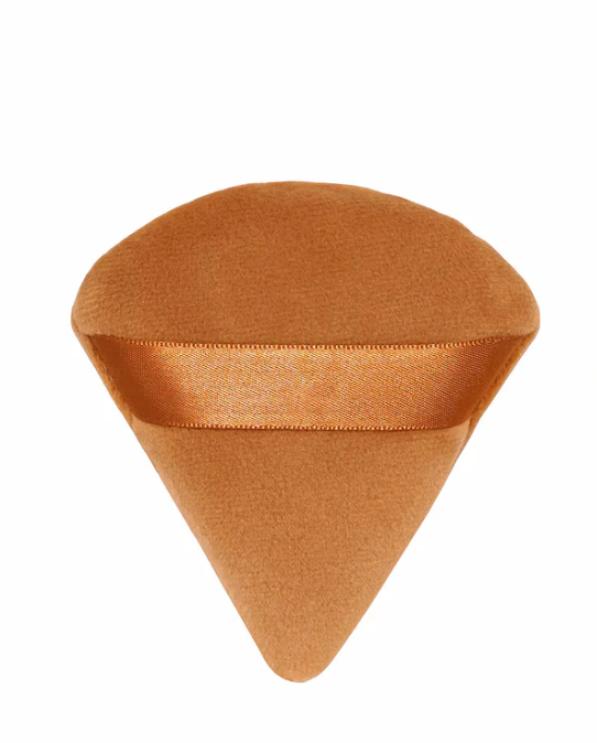 Suclain 48 Pcs Velour Triangle Powder Puff Soft Velour Makeup Puff for Face Powder Makeup Triangle Sponges for Wet and Dry Cosmetic Foundation Loose Mineral Body Tool(Brown)