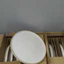 AmorArc Stoneware Dinnerware Sets for 6,Reactive Ceramic Plates and Bowls Set,Highly Chip and Crack Resistant | Dishwasher & Microwave Safe | Round Dishes Set Service for 6 (18pc) (Speckled Matte White)
