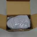 4 Pcs 15 Inch 100% Cotton Scalloped Round Placemats, Thin Light Blue Place Mats with Ruffle, Washable Placemats Table Mats for Kitchen Dining Holiday Gatherings Decor