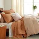 Bedsure Quilts King Size - Lightweight Bedspreads King Size with Basket Weave Pattern, Soft Quilt Bedding Set, Hazel Brown Comforter Set Coverlet for All Seasons with 2 Pillow Shams (106" x 96") | Skin-Friendly Soft, All-Season Comfort, Breathable, Lightweight, Machine Washable