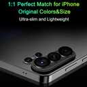2 x TZGZT Camera Lens Protector for Samsung Galaxy S26 Ultra, One-piece Metal Manufacturing, Unbreakable Shatterproof, Screen Protector Tempered Glass Cover Accessories, Case Friendly-Black