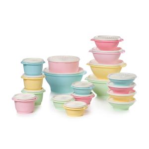 Tupperware Heritage Collection, 30 Piece Food Storage Container Set in Vintage Colors, Dishwasher Safe and BPA Free 