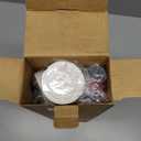 TEECK Shower Curtain Rod, 32-104 inch Adjustable Spring Tension Curtain Rod, Never Rust Anti-Slip Shower Curtain Rod for Bathroom, No Drilling, Never Collapse, Easy to Use, White