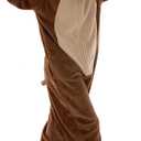 Snug Fit Unisex Adult Onesie Pajamas, Flannel Cosplay Animal One Piece Halloween Costume Sleepwear Homewear (Monkey, X-Large)