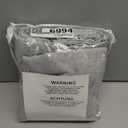 Grey Sliding Glass Door Linen Curtains 100 Inch Extra Wide Back Tab Curtain Living Room Gray Semi Sheer Modern Farmhouse Patio Room Divider Light Filtering Drapes 1 Panel W100xL96