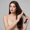 2 x Brush for Slick Back Hair Pointed Tail Smoothing Hair Brush Boar Bristle Boar Brushes for Women & Men, Beard Brushes,Suitable for Fine and Soft Hairs, Can Easily Polish, Shape, Section and Part