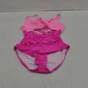 Eomenie Women's One Piece Swimsuits Tummy Control Cutout High Waisted Bathing Suit Wrap Tie Back 1 Piece Swimsuit (Medium, Pink)