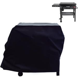 Grill Cover for Char-Griller Flat Iron 2 Burner Outdoor Gas Griddle Grill, 45 inch Outdoor Heavy Duty Waterproof UV Resistant Cover, Outdoor BBQ Accessories