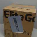 Elite Gourmet Glass Air Fryer, 2.4 Qt Compact Size for 12 People, PFAS-Free Ceramic & Glass Basket, Visible Cooking, Adjustable Temp 175400F, 1150W, Black