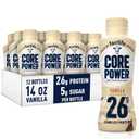 Core Power Protein Shake, Vanilla, 26g Bottle, 14oz, 12 Pack, Best Before 07/22/2026