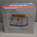 Toaster 4 Slice Retro Stainless Steel, Best Prime 4 Slice Toaster Wide Solt with 7 Shade Settings, Perfect for Waffles, Bagels and More Lainsten T-527