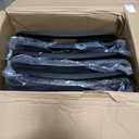 Amazon Basics Sturdy Foldable Plastic Chair, Portable, 350-Pound Capacity, Black, 6-Pack