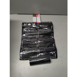 Magnetic Dry Erase Menu Board for Fridge Includes 6 Liquid Chalk Markers - Weekly Meal Planner Blackboard, Grocery List and Notepad for Kitchen Refrigerator - Chalkboard Magnet