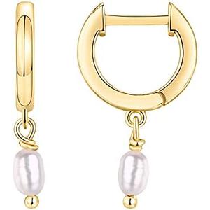 PAVOI 14K Gold Plated S925 Sterling Silver Post Lightweight Drop/Dangle Huggie Earrings for Women | Religious Ornament: Cross, Evil Eye, Clover, Celtic | Dainty Earrings for Women