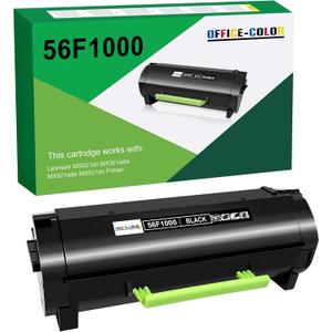56F1000 Toner Cartridge Replacement for Lexmark MS321 MS321dn MS521dn MS621dn MS421 MS421dw MX321 MX421 MX522 MX622 MX622adhe MX521 MX521de MX521ade Toner