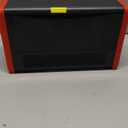 Pxonmow Small Space Heater with Realistic Flame Effect,600W Portable Mini Electric Desk Heater for Indoor Use,Fast Heating for Office,Bedroom,Study Room with Overheating & 45 Tip-Over Protection(Red)