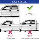 Tape-on Rain Guards for 2001-2007 Chevy Silverado/GMC Sierra 1500 Crew Cab, for 2001-2007 Silverado/Sierra 1500 Crew Cab AccessoriesSide Vent Visors Shades Window Deflectors for Silverado/Sierra