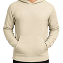 Blue Ice Men's Waffle Knit Thermal Pullover Hoodie, Small
