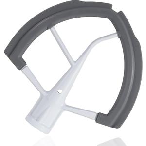 6QT Flex Edge Beater for KitchenAid Bowl-Lift Stand Mixer,6 Quart Flat Beater Paddle with Flexible Silicone Edge Bowl Scraper