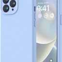 LOVE 3000 Designed for iPhone 14 Pro Max Case, Premium Silicone with [Soft Anti-Scratch Microfiber Lining] Shockproof Protective Phone Case for Men Women Girls 6.7", Light Blue