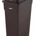 Winco Slender Trash Can, 23-Gallon, Brown