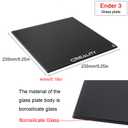Creality Ender 3 Glass Bed Upgraded Build Surface Plate, 235x235x4mm