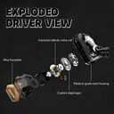 Linsoul 7Hz x Crinacle Zero:2 in Ear Monitor, Updated 10mm Dynamic Driver IEM, Wired Earbuds Earphones, Gaming Earbuds, with OFC IEM Cable for Musician (Without MIC, Blue)