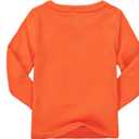 CuteOn Kids Toddler Boys T Shirts Long Sleeve Cotton 3-12Years (Orange)