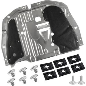 for Honda Civic 2016 2017 2018 2019 2020 2021 Engine Splash Guard Under Car Shield Cover Board MPN 74110-TBA-A00 90674-TY2-A01 (Black)