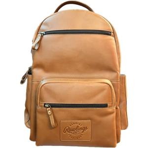 Rawlings | Leather Backpack Collection | Genuine Leather | Light Brown | 12.5" W x 17" H x 5.5" D