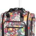 Lily Bloom Designer 15 Inch Carry On - Weekender Overnight Business Travel Luggage - Lightweight 2- Rolling Wheels Suitcase - Under Seat Rolling Bag for Women (Bliss)