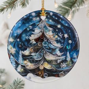 5 x Christmas Tree Ornament, Christmas Tree Decor, & Perfect Holiday Decor | Gift Exchange, Gift Idea, Gifts for Family and Friends