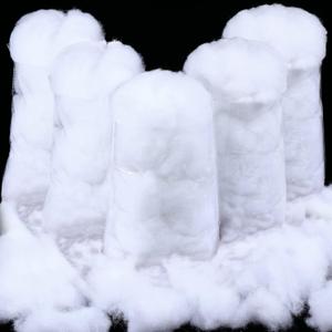 Shappy 14.11 Ounce/ 400 g Christmas Fake Clouds Snow Decoration Artificial White Cloud Fiber Faux Fluffy Snow Indoor Soft Artificial Fake White Cotton Winter Craft Decor Xmas Tree Village Displays