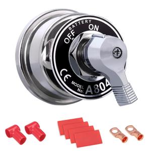 Spurtar Battery Disconnect Switch 12V 24V 48V Heavy Duty Battery Shut Off Cut Off Power Kill Switch Isolator 200A High Current for Car, Vehicle, Truck, Winch, ATV, RV, Marine, Boat