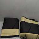 Skechers Memory Foam Seat Covers,Leather Car Seat Covers, Ultimate Comfort & Support Front Seat Covers Airbag Compatible, Automotive Universal Fit Most for SUVs, Vans, Sedans, Cars, Trucks,Beige (Black and Beige)