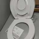 Little2Big Toilet Seat with Built-In Potty Training Seat, Slow Close, Durable Plastic, Made in USA, ROUND, White