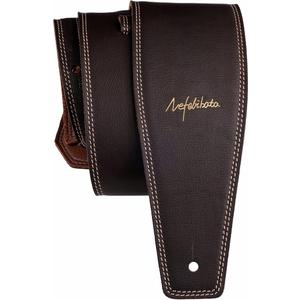 Nefelibata Guitar Strap 3.8 Inches Wide Full Grain Leather with Foam Padding for Bass, Electric and Acoustic Guitars