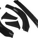 Compatible with Toyota Camry SE XSE 2018-2024 YOFER Glossy Black Car Front Bumper Spoiler Lip Lower Guard Blade Auto Accessories