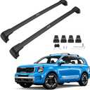 Powerty 300LBS Roof Rack Cross Bars for 2019-2026 Kia Telluride EX,S,SX,SX-Prestige with Flush Side Rails(Not for LX,X-Line,X-Pro), Lockable Aluminum Roof Rails Crossbars for Telluride Accessories