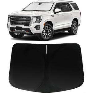 Windshield Sun Shade for 2021-2025 GMC Yukon (for Yukon Yukon XL Yukon Denali), Car Front Window Sunshade with 240T Sun Visor Protector Blocks UV Rays Heat Sun Shield Accessories