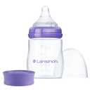 Lansinoh AntiColic Baby Bottles, BPAFree Plastic, 2 Ounces, 2 Count, Extra Slow Flow Nipples (Size XS), Breastfeeding Bottle with NaturalWave Design