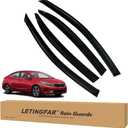 Tape-on Rain Guards for 2019-2024 Kia Forte, for 2019-2024 Kia Forte AccessoriesSide Vent Visors Shades Window Deflectors for Kia Forte