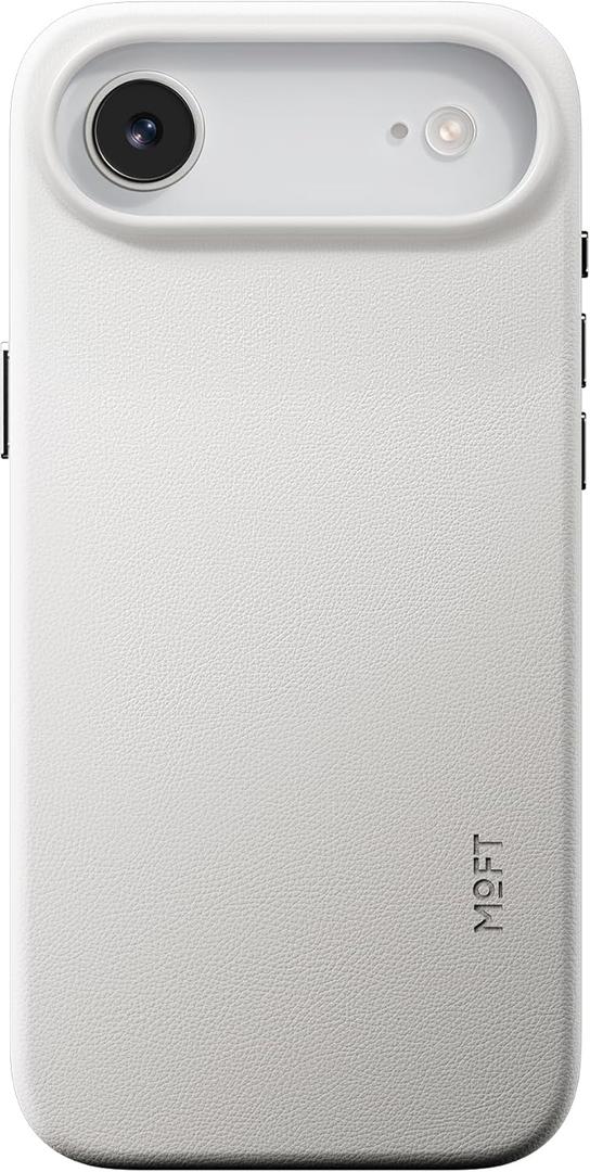 MOFT for iPhone Air Case- MOVAS Snap Case, MagSafe Compatible, Soft-Touch Vegan Leather, Classic Minimalist Design, Lightweight, Stain-Resistant & Camera Protection, Misty Cove