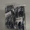 2 x JDD 3 Pack Whole Thug Life 8 Bits Pixelated Meme Party Sunglasses Mosaic Gamer Photo Props Glasses for Men Women, Black, Large