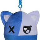 SET OF 2, DUUGER MeeMeow Ninja Cat Plush Keychain Stuffed Animal Toy,Cute Decorative Plush Toy Accessory Fun Buddy for Kids Bag, Purse, Backpack, Handbag