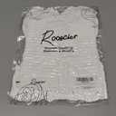 Rooscier Women's Summer Tops Square Neck Smocked Ruffle Cap Sleeve Peplum Blouse Casual Flowy Shirt for Women Plain White X-Large (White, XL)