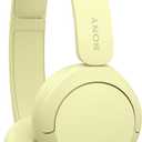 Sony WH-CH520 Wireless Headphones Bluetooth On-Ear Headset with Microphone and up to 50 Hours Battery Life with Quick Charging, Butter Yellow