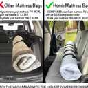 Mattress Vacuum Bag for Moving, Vacuum Seal Mattress Bag for Memory Foam or Inner Spring Mattresses, Compression and Storage for Returns, Leakproof Valve and Double Zip Seal (Twin/Twin-XL)